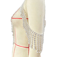 Crystal Necklace Shoulder Tassel Body Jewelry