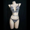 Sparkly Crystal Rhinestone Diamond Bra & Bikini Set Stage Costume