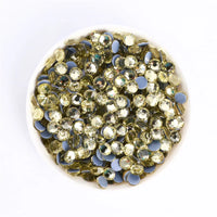 SS3-SS30 Yellow Series Hot-Fix Glass Flat Back Rhinestones