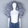 Festival Carnival Feather Shoulder Shawl