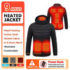 Self Heating Jacket Men Women 21 Areas USB Electric Heated Jacket Washed Ski Camping Hiking Winter Down Jacket Heated Clothing