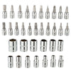 46PCS Socket Set 1/4" Drive Ratchet Spanner Metric Drive Small Socket Set and Extension For Car Bicycle Repair