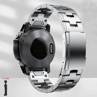 Garmin Steel Band - Modern QuickFit Design Strap