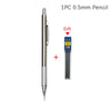 0.3 0.5 0.7 0.9 1.3 2.0mm Mechanical Pencil Set Full Metal Art Drawing Painting Automatic Pencil with Leads Office School Supply