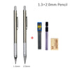 0.3 0.5 0.7 0.9 1.3 2.0mm Mechanical Pencil Set Full Metal Art Drawing Painting Automatic Pencil with Leads Office School Supply