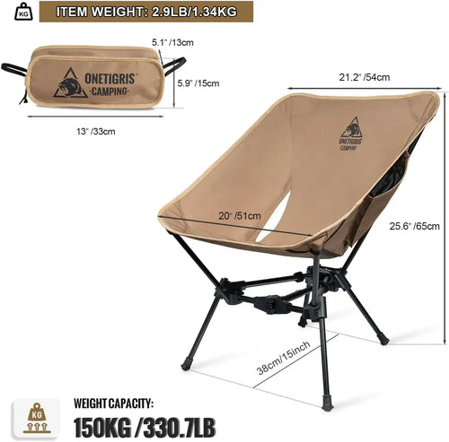 Tigerblade Camping Chair, Lightweight Folding Backpacking Hiking
