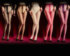 Striped Oil Glossy Sheer High-Waist Shaping Pantyhose Shiny Dance Tights