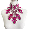 Large Crystal Drop Pendant Necklace