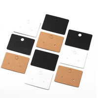100pcs Cardboard Earring Display Card Paperboard Jewelry Label Hanging for Entrepreneurship Selling Small Businesses Packaging
