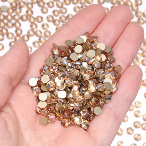 SS3-SS30 Gold Bottom Flat Back Glass High Quality Crystal Rhinestones