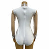 Rhinestone Encrusted Mesh Performance Bodysuit