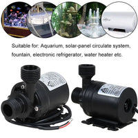 Garden High Pressure Water Pump - DC 12V Brushless, 800L/H, IP68 Waterproof