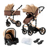 High quality newborn Lightweight  Baby Stroller  Folding Cart  Comfort Baby Stroller 3 in 1 Child Safety Seat With ISOfix