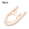 Multifunctional plastic foldable clothes hanger travel space saving simple clothes support creative portable clothes hanger