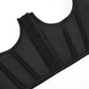 Gothic Underbust Corset Top Strapped Curve Shaper Punk Slimming Waist Belt