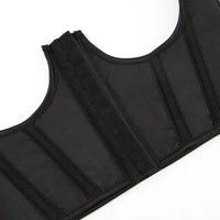 Gothic Underbust Corset Top Strapped Curve Shaper Punk Slimming Waist Belt