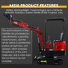 1 Ton Mini Excavator Agricultural Hydraulic Small Excavators 1000 kg with Crawler Digger Door to Door Delivery