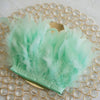 Multicolor Turkey Feather Trim Fringe Fluffy Ribbon