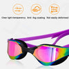 JSJM Adult Professional Anti-Fog HD Swim Goggles UV Protection Swimming Goggles Men Women Adjustable Silicone Swimming Glasses