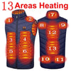 17/13/9 Areas Usb Heated Jacket Men Women Electric Heated Vest Heating Vest Heated Bodywarmer Usb Inner Heat Vest Veste