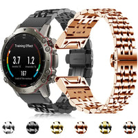 Garmin Stainless Steel Strap - Premium Metal Wristband