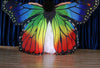 Vibrant Butterfly Belly Dance Wings with Telescopic Sticks Set