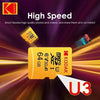 Kodak MicroSD Card U3 32GB 64GB 128GB 256GB 512GB High Speed Write Super Compatibility Phone Camera Meomory Card