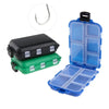 10 Compartments Mini Fishing Tackle Box Fish Lures Square Case Fishing Hooks Holder Accessories Baits Plastic Storage