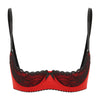 Lace Underwire Half-Cup Balconette Bra
