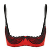 Lace Underwire Half-Cup Balconette Bra
