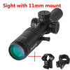 1-5X24 Tactical Optical Rifle Scope Red and Green Illuminated Reticle Hunting Scopes Compact Scope Ar15 Sight