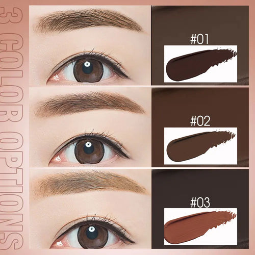3Color Eyebrow Pomade Eyebrow Eyeliner Gel Waterproof Long-lasting Tinted Sculpted Brow Gel with Brush Eyebrow Stamp Pencil Kit