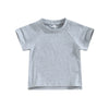 Kids Cotton Short Sleeve T-shirt Summer Casual Loose Fit Solid Color O Neck Tee for Toddler Girls and Boys