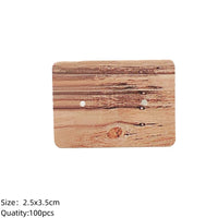 100pcs Cardboard Earring Display Card Paperboard Jewelry Label Hanging for Entrepreneurship Selling Small Businesses Packaging