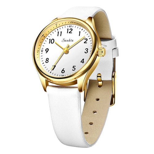 Gold Stainless Steel Women's Watch Quartz Minimalist
