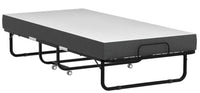 Folding Bed with Mattress Portable Foldable Guest Beds Cot Size Rollaway Beds for Adults with Luxurious Memory 5 Inch Foam Mattr