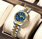 silver rose gold blue