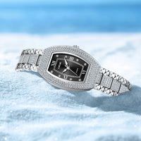 Women's Diamond Crystal Stainless Steel Dress Watch