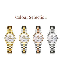 Women's Automatic Two Tone Stainless Steel Watch Pearl