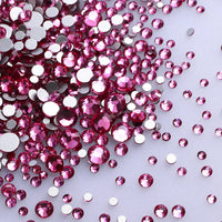 1440PCS SS3-SS20 Mix Size Non-Hotfix Glass FlatBack Rhinestones