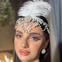 Ostrich Feather Headband Hair Accessory