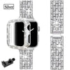 Apple Watch Bedazzled Stainless Steel Strap - Elegant Design