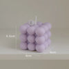 Ins Style Bubble Cube Candle Handmade Scented Candle Aromatherapy Soy Wax Candle Wedding Birthday Candles Party Home Decoration