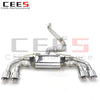 CEES SS304 Valve Exhaust Catback System For VW GOLF 7/MK7/R/7R 2.0T 2014-2020 Performance Racing Exhaust Pipe Muffler Auto Parts