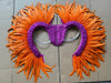Two-Tone Feather Wing Backpiece Stage Costume Accessory