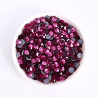 SS3-SS30 Red Series Hotfix Glass Flat-Back Rhinestones