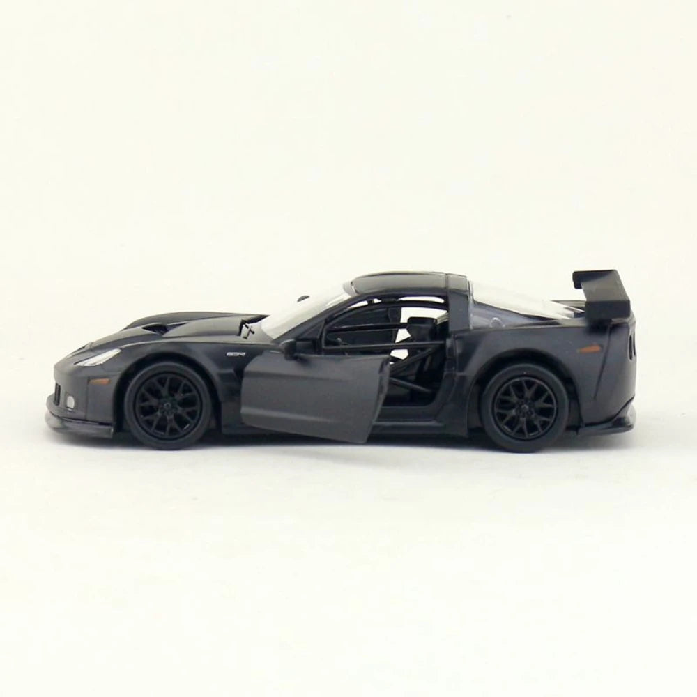 1/36 Chevrolet Corvette C6-R Лита під тиском металева модель автомобіля Іграшки Модель спортивного автомобіля з відсувними дверима Подарунки для дітей