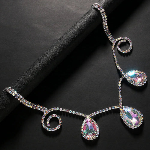 Rhinestone Drop Head Chain Headpiece