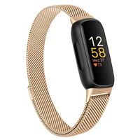 Fitbit Inspire 3 Metal Magnetic Loop Band – Stainless Steel Mesh Strap