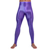 Men's Oil Glossy Sheer High-Stretch Pencil Pants Satin Smooth Leggings